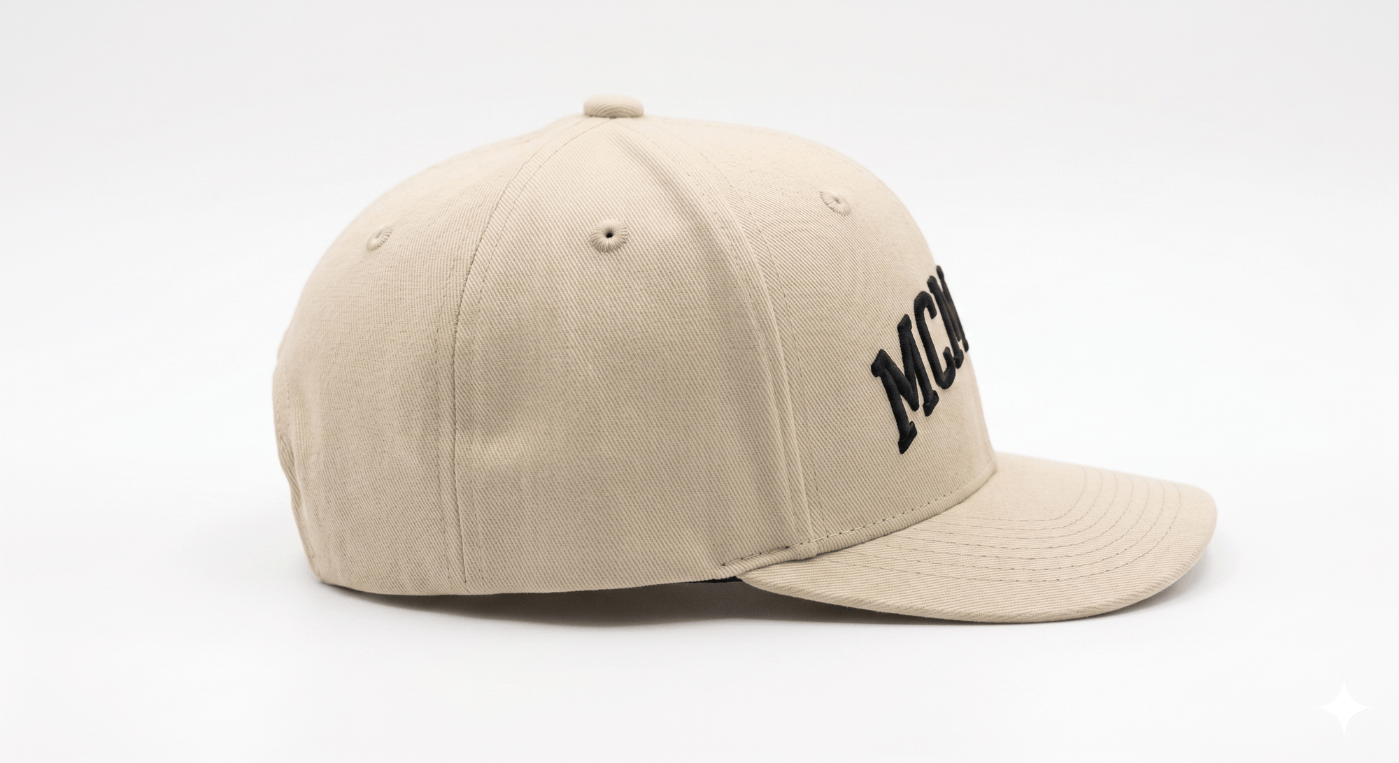 The MCMXCII Signature Cap — three-quarter side view